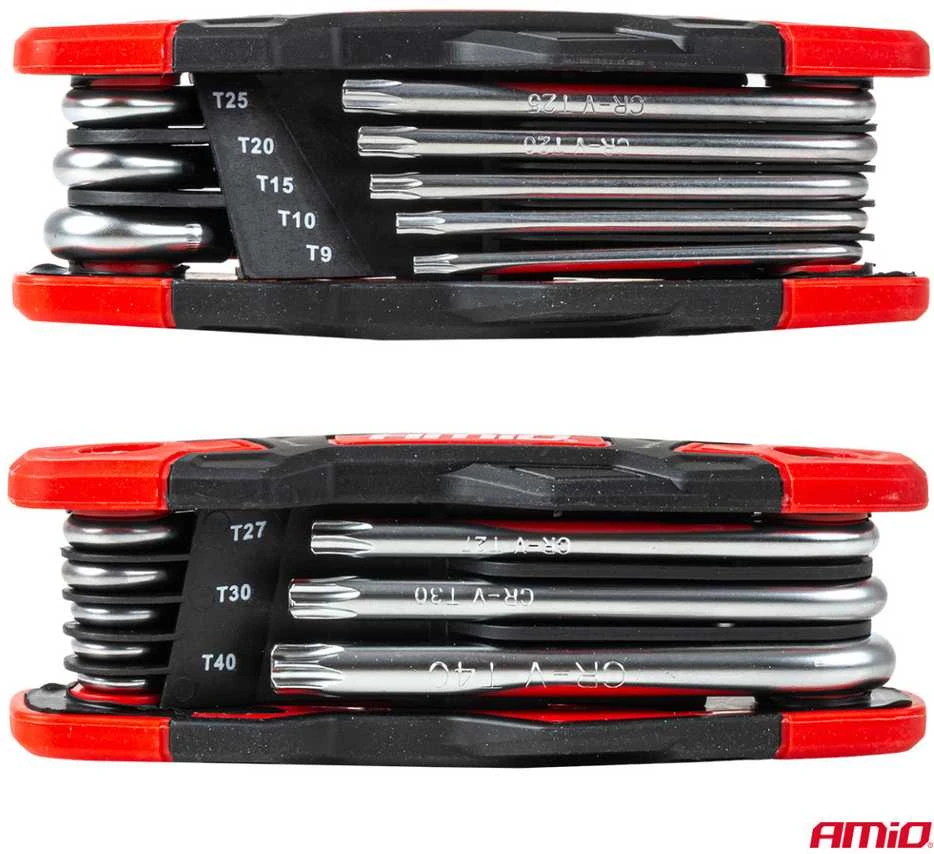 Sulankstomi TORX raktai, 8 vnt., CR-V AMIO-04789