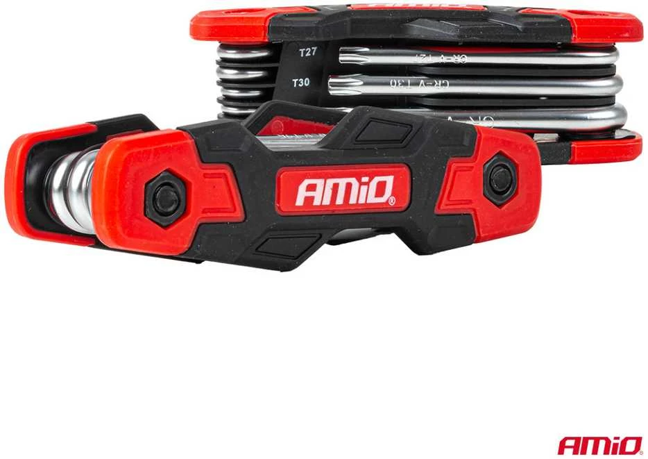 Sulankstomi TORX raktai, 8 vnt., CR-V AMIO-04789