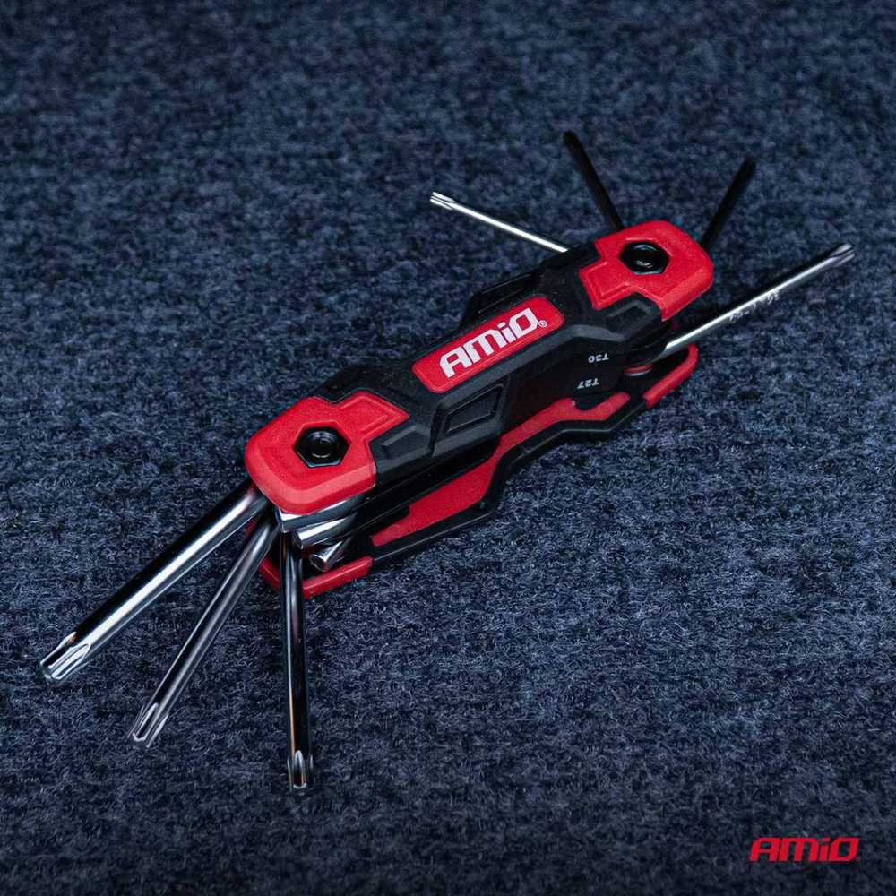Sulankstomi TORX raktai, 8 vnt., CR-V AMIO-04789