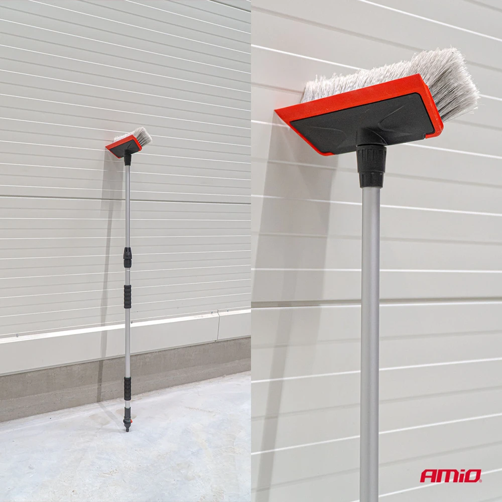 Teleskopinių plovimo šepečių su vandens pratekėjimu rinkinys, 108–180 cm, 12 vnt. AMIO-04896