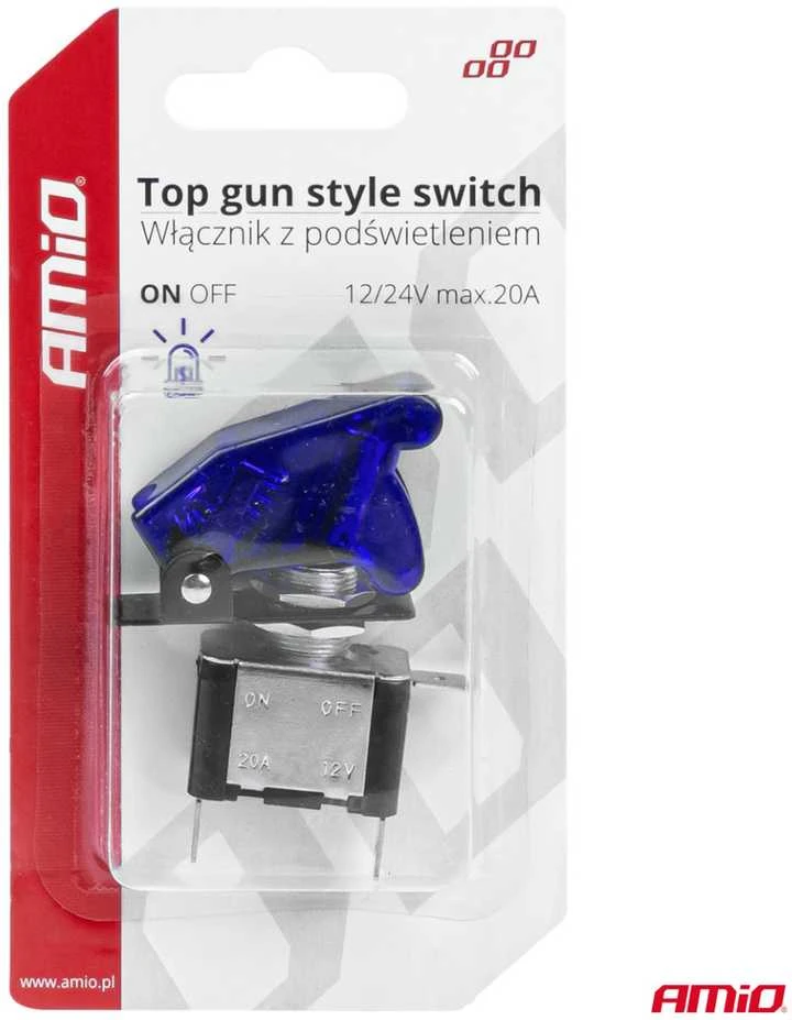 „Top Gun“ jungiklis su mėlynu apšvietimu AMIO-03096