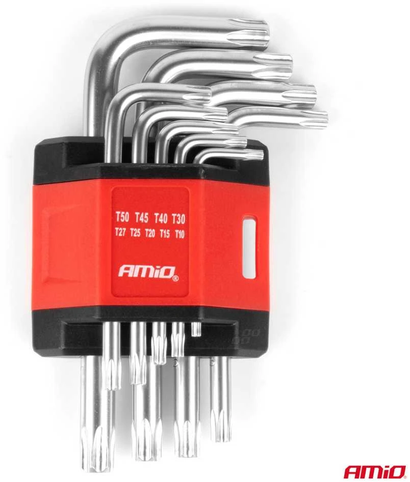 Trumpieji TORX raktai, 9 vnt., CR-V AMIO-01040