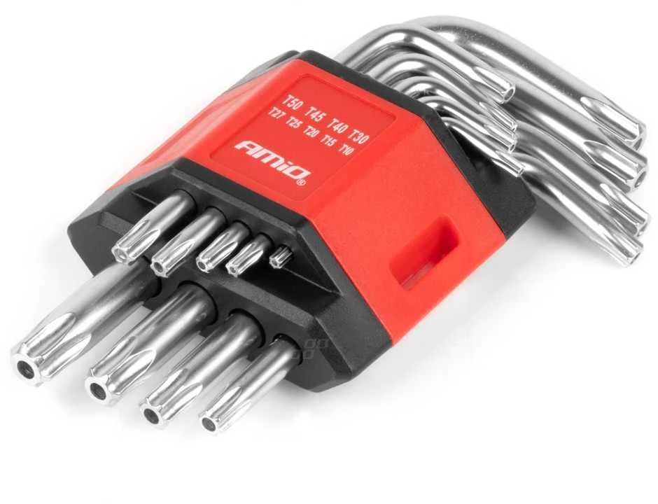 Trumpieji TORX raktai, 9 vnt., CR-V AMIO-01040