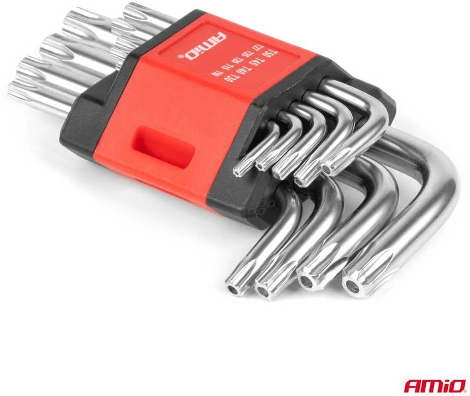 Trumpieji TORX raktai, 9 vnt., CR-V AMIO-01040
