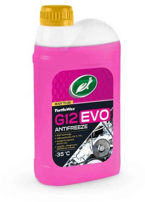 TURTLE WAX Antifreeze G12 EVO -35°C, aušinimo skystis, 1l