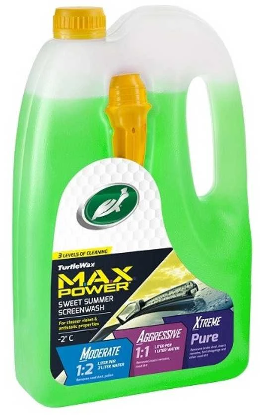 TURTLE WAX Windscreen Washer Fluid M.A.X. Power -2°C, priekinio stiklo plovimo skystis, 4 L