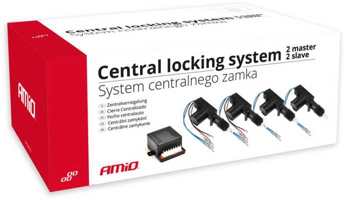 Universali centrinio užrakto sistema – 2 Master + 2 Slave cilindrai, AMIO-01685