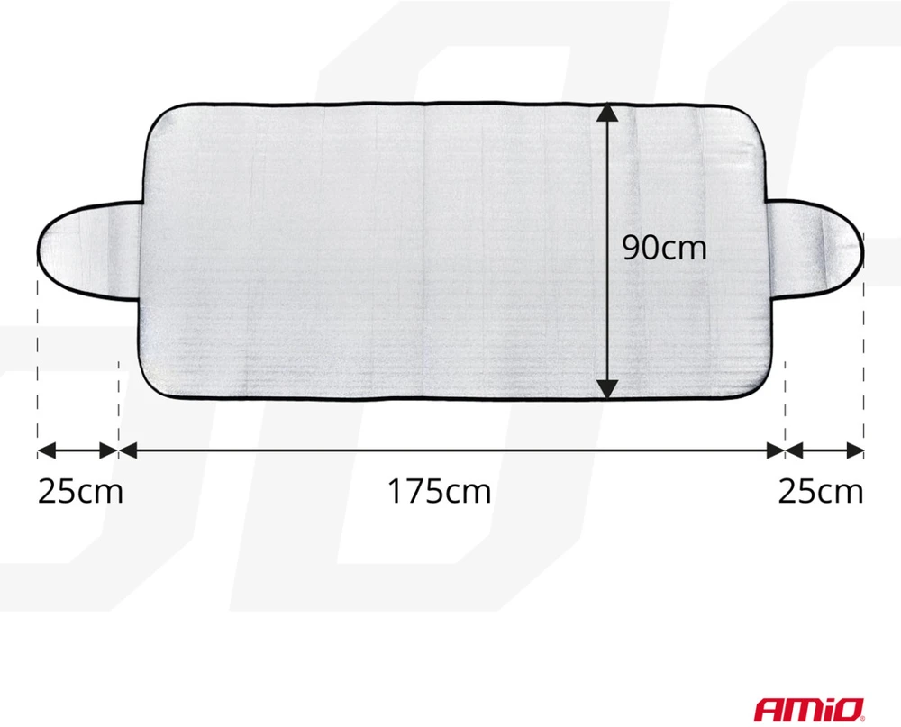 Universali priekinio stiklo uždanga vasarai/žiemai 175x90 cm AMIO-01390