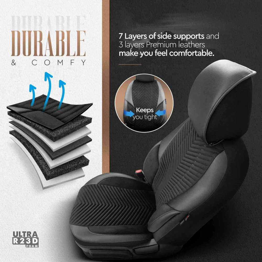 Amio Universalūs sėdynių užvalkalai OTOM, ADVANCED - juoda
