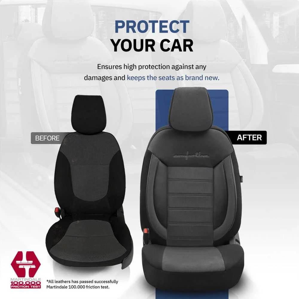 Amio Universalūs sėdynių užvalkalai OTOM, COMFORTLINE - juoda