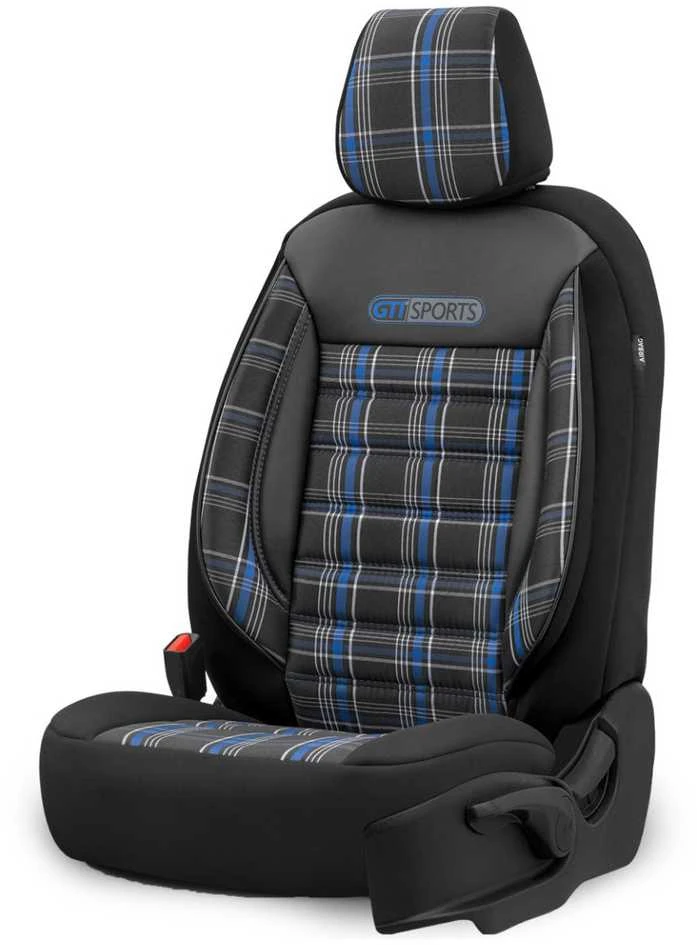 Amio Universalūs sėdynių užvalkalai OTOM, GTI - juoda / mėlyna