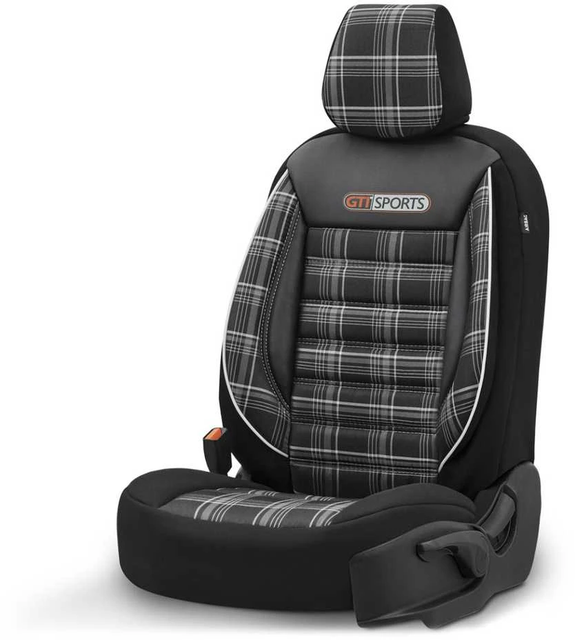 OTOM GTI Sports sėdynės užvalkalas su languota medžiaga