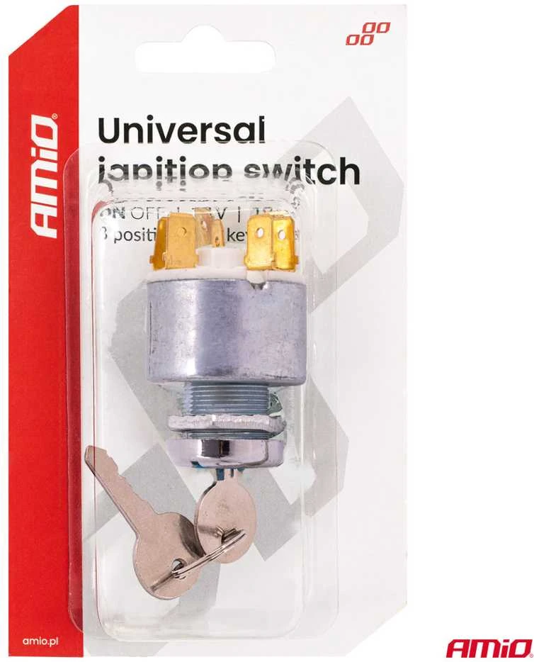 Universalus užvedimo (uždegimo) jungiklis 12 V AMIO-04437