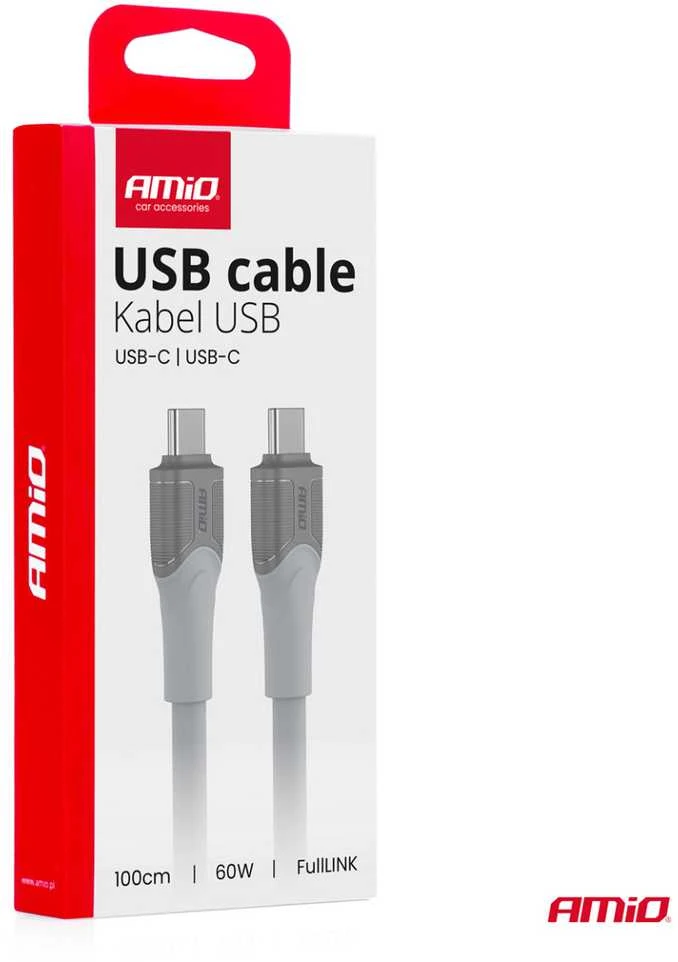 USB-C į USB-C kabelis 1 m 60W FullLINK X111 AMIO-04291