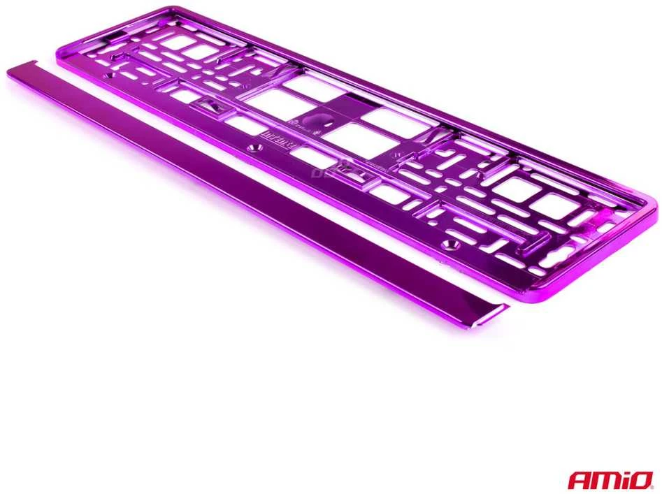 Numerio laikiklis – metalizuotas violetinis, AMIO-03172