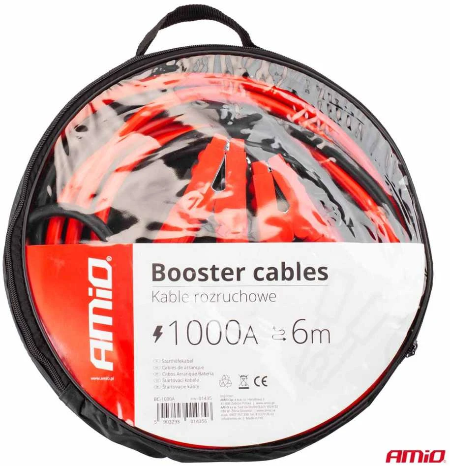 Amio Užvedimo laidai Booster 1000A, 6 m