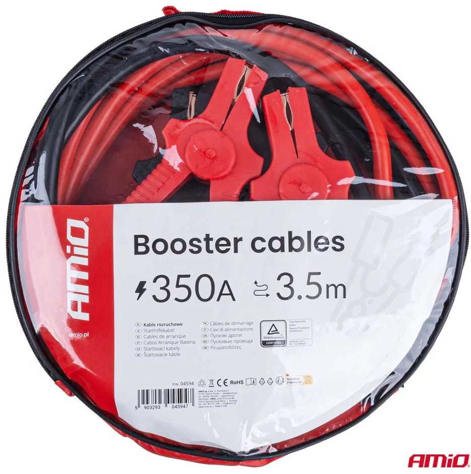 Užvedimo laidai 350A 3.5m TÜV AMIO-04594