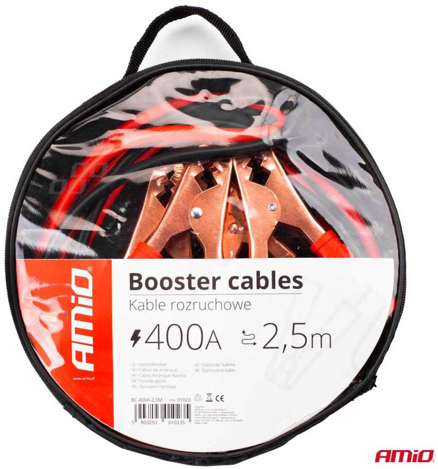 Užvedimo laidai Amio, 400A - 2,5m