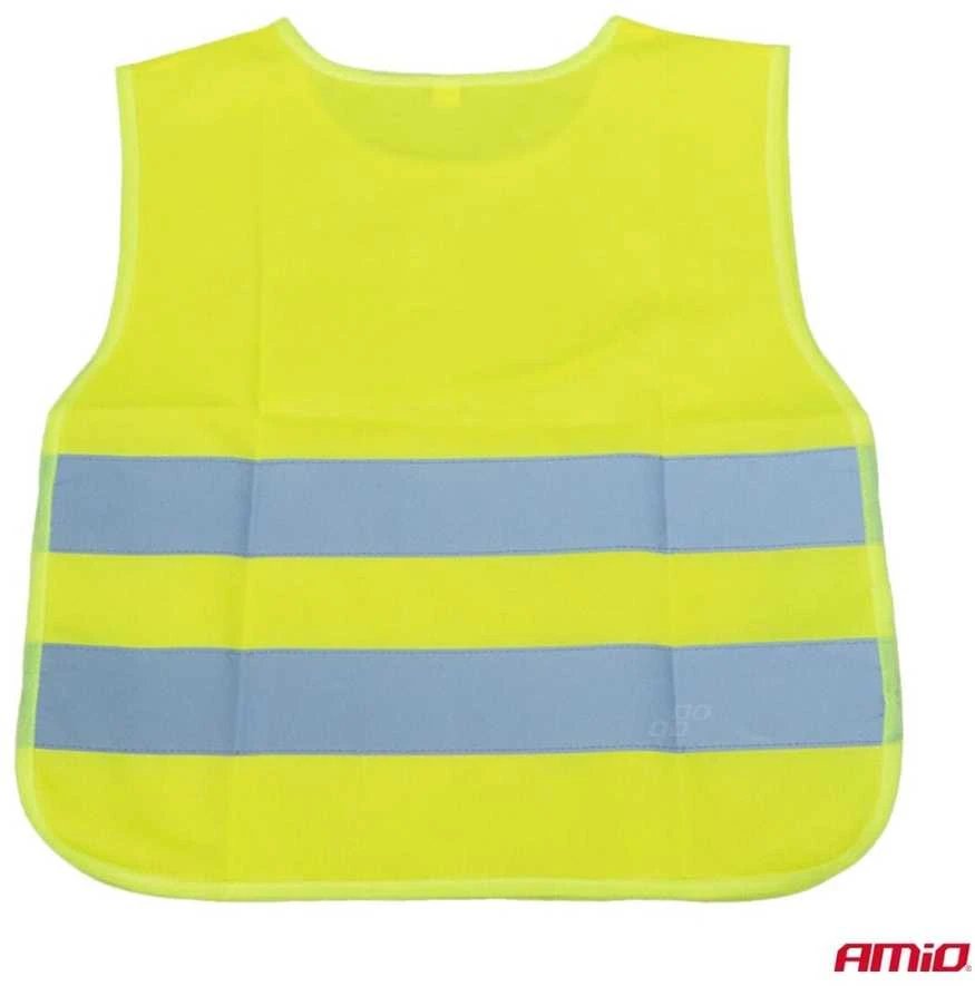 Vaikiška atšvaitinė liemenė DOG, geltona AMIO-03937