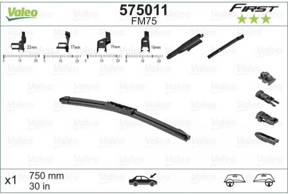 Valytuvas Valeo Multiconnection 750 mm