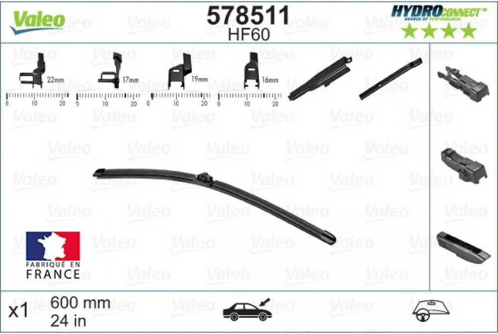 Valeo Valytuvo mentė tinka AUDI A1 A3 A4 A5 FORD INFINITI SEAT A0008207945 1K8998002