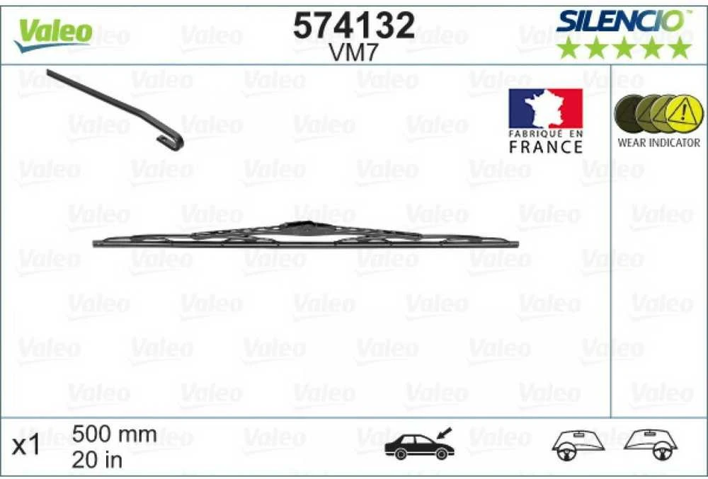 VALEO valytuvo mentė AUDI A4 BMW MITSUBISHI MB MAZDA A0008207945