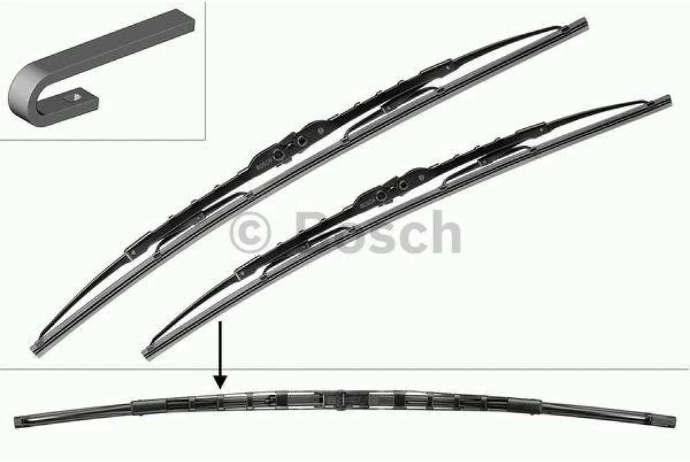 Valytuvų komplektas Bosch Twin 682, 550/530 mm