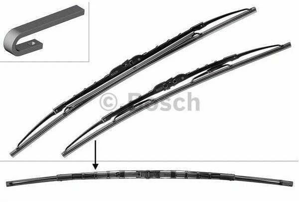 Valytuvų komplektas Bosch Twin Spoiler 582S, 550/530 mm