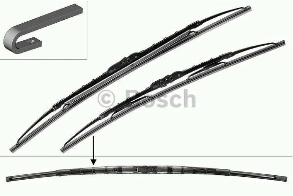 Valytuvų komplektas Bosch Twin Spoiler 583S, 530/530 mm