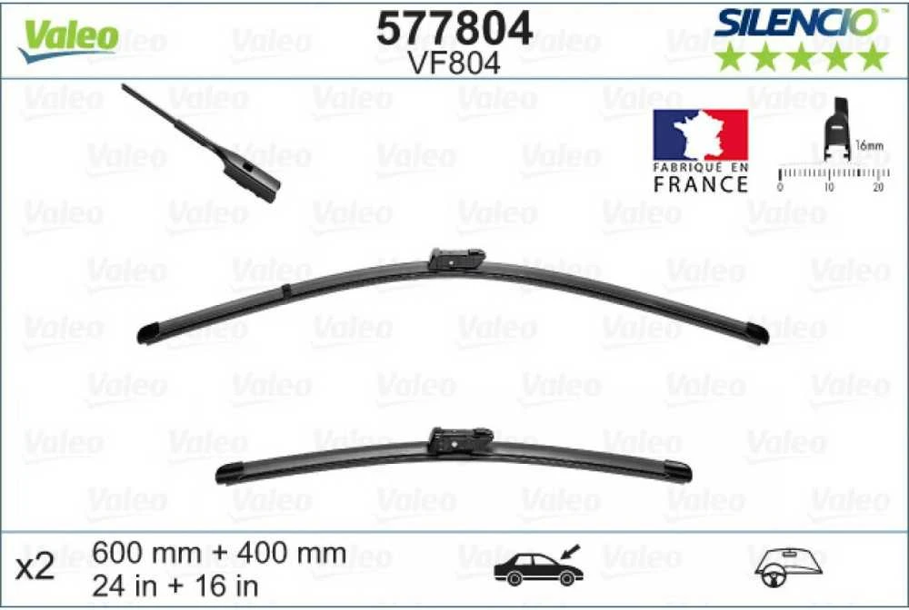 Valeo Valytuvų šepetėliai CITROEN C5 X OPEL ASTRA L (O5) A0008207945 1K8998002