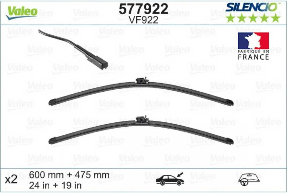 Valeo Valytuvų šepetėliai MERCEDES-BENZ A-CLASS (W176) A1768204300 A1778209800