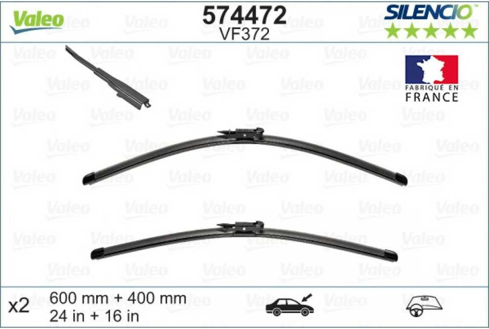 Valeo Valytuvų mentės BMW E93 E92 ALFA ROMEO A1768200645 1T1998002A