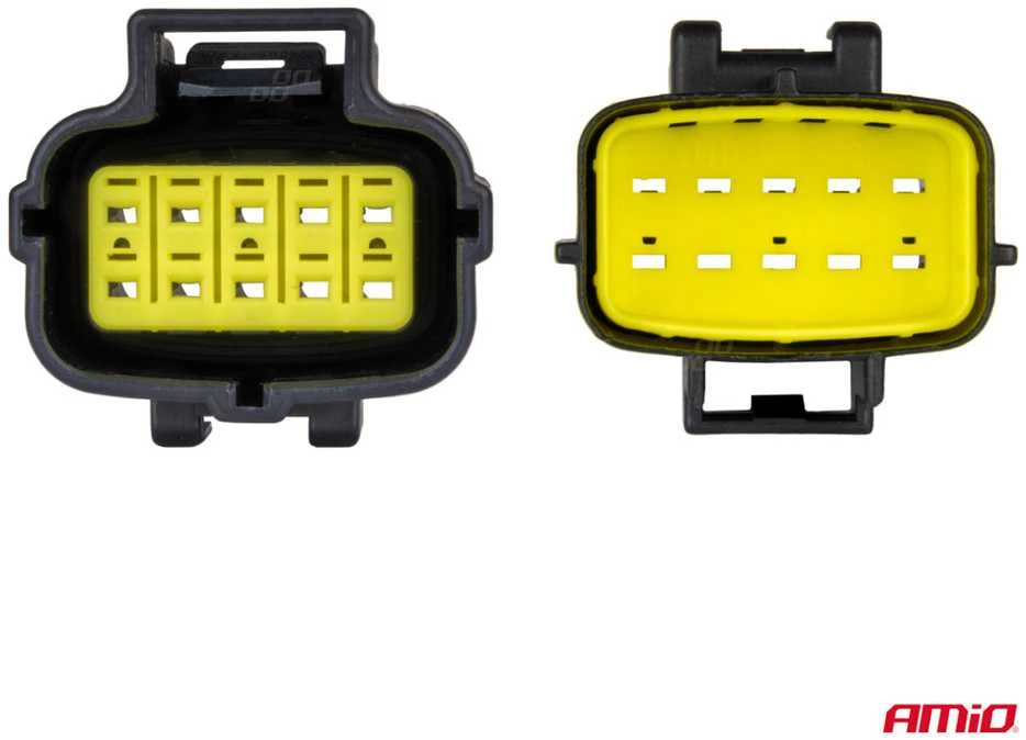Vandeniui atspari 10 kontaktų elektros jungtis, 2,2 mm AMIO-04351