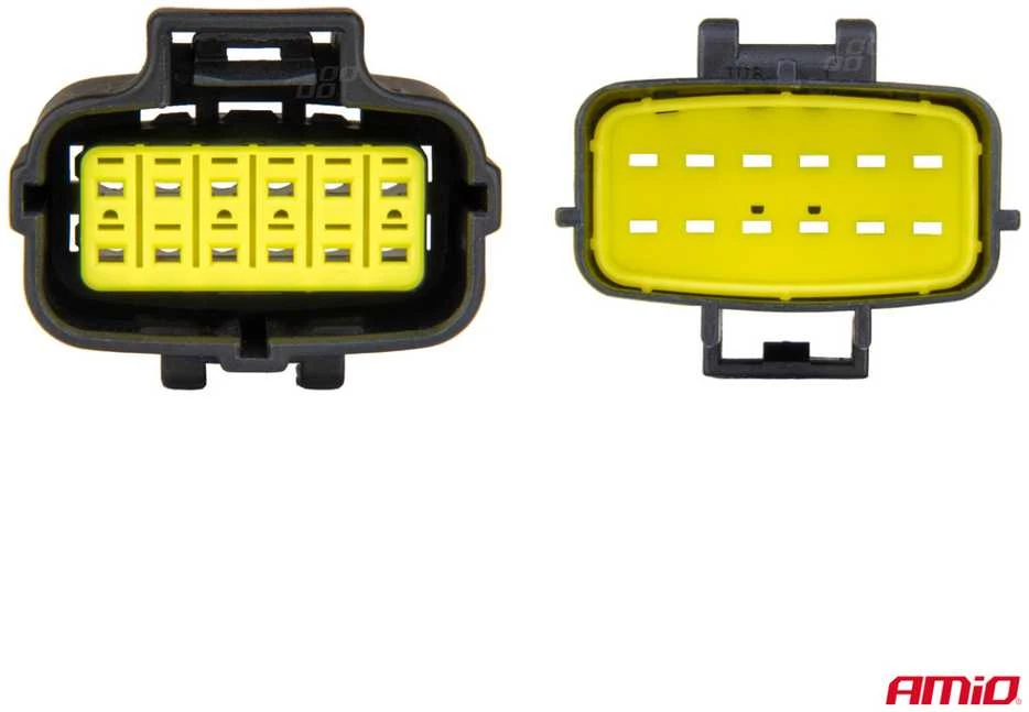 Vandeniui atspari 12 kontaktų elektros jungtis, 2,2 mm AMIO-04352