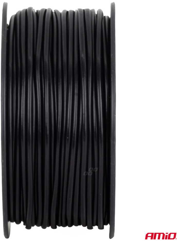 Viengyslis CCA kabelis, juodas, 1x1.5mm² 50m 7.5A 12/230V AMIO-04455