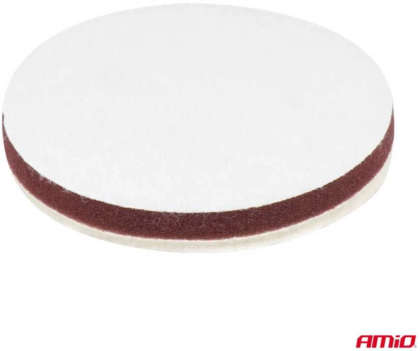 Vilnonis poliravimo diskas MEDIUM 125mm AMIO-03705