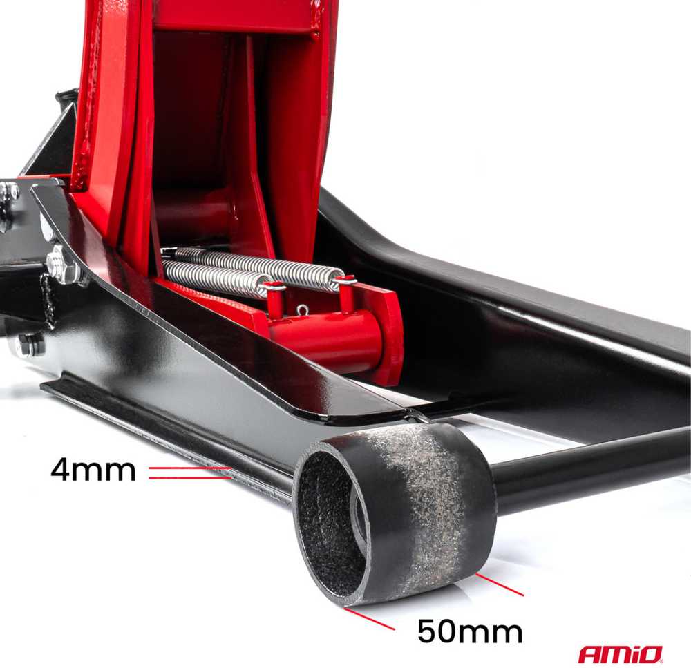 Žemo profilio hidraulinis keltuvas 3000 kg, 75–510 mm, CE, AMIO-04215