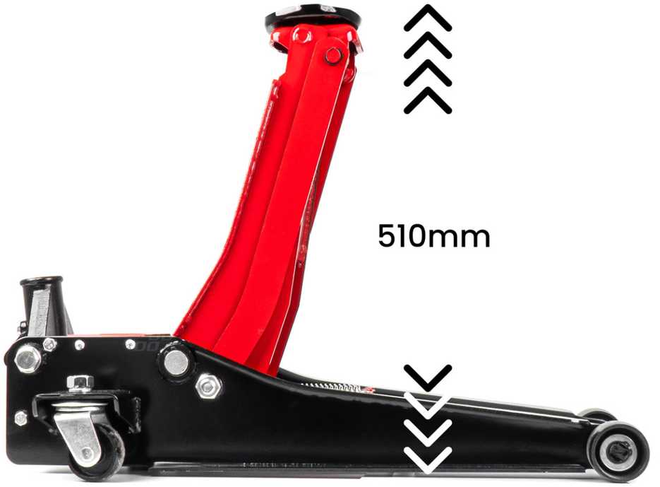 Žemo profilio hidraulinis keltuvas 3000 kg, 75–510 mm, CE, AMIO-04215