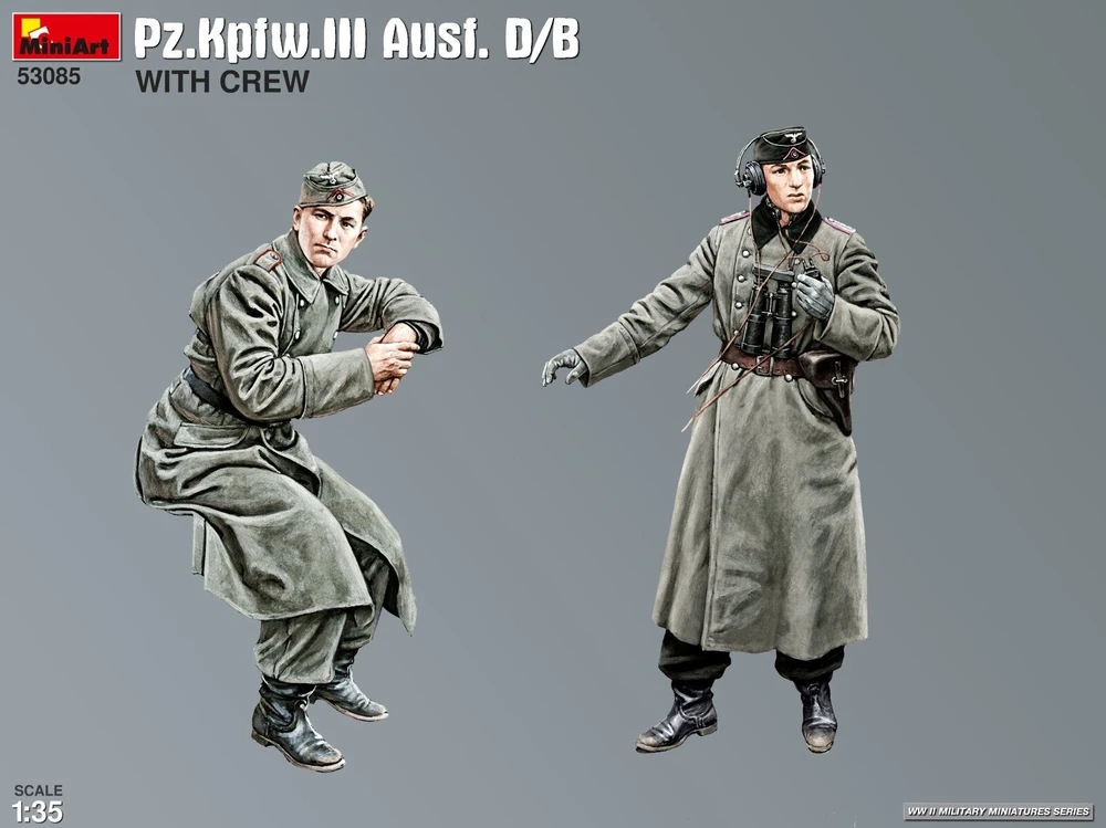1/35 Pz.Kpfw. III Ausf. D/B plastikinis tanko modelis su įgula Miniart