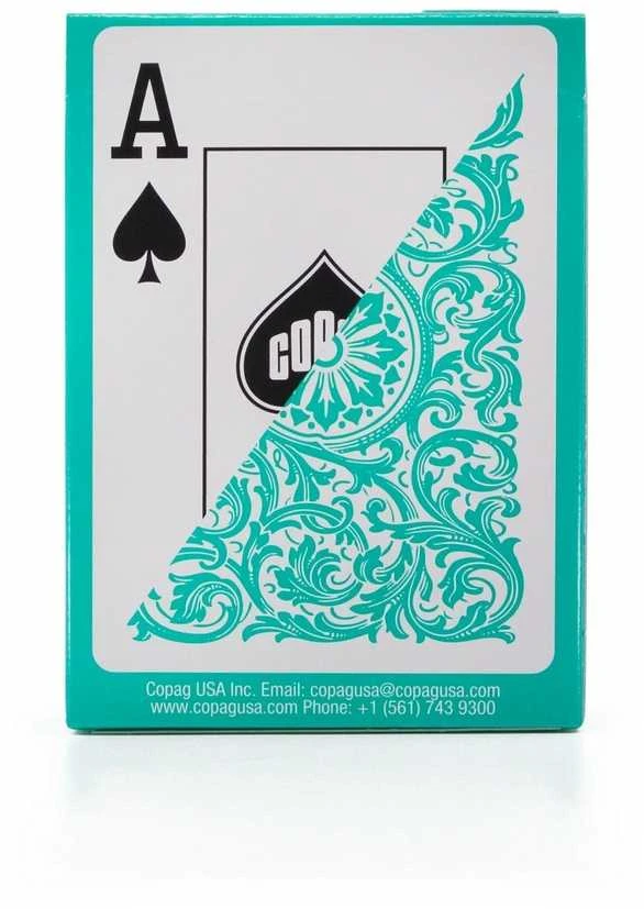 1546 Elite Poker size - Jumbo index žaidimo kortos (žalios) Copag