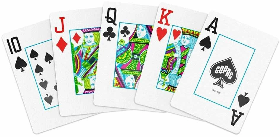 1546 Elite Poker size - Jumbo index žaidimo kortos (auksinės) Copag