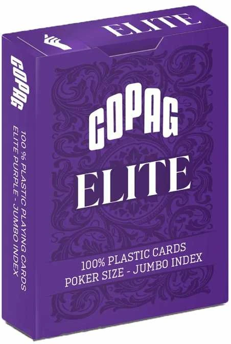 Copag 1546 Elite Poker Size - Jumbo Index Žaidimų Kortos (Violetinės)