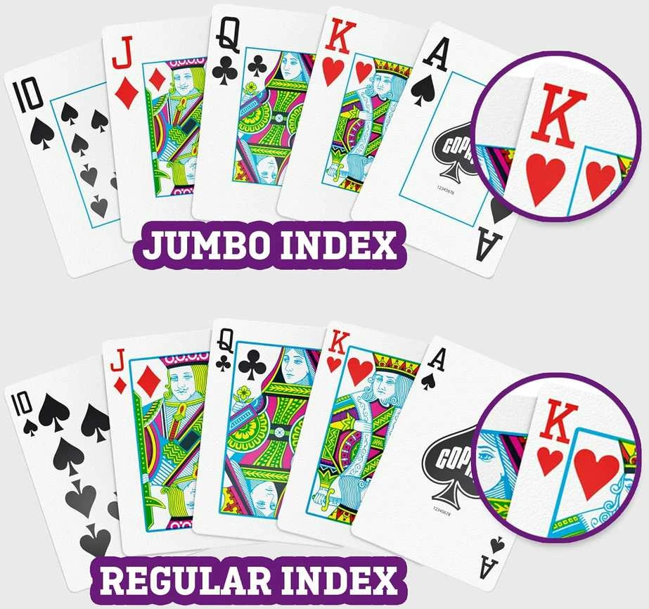 Copag 1546 Neoteric Poker Size Jumbo Index Žaidimo Kortos Dviguba Kaladė (Raudona Ir Žalia)