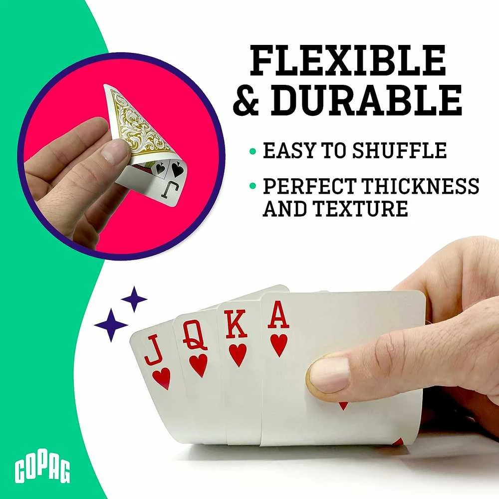 Copag 1546 Neoteric Poker Size Standard Index Žaidimo Kortos Dviguba Kaladė (Raudona Ir Žalia)