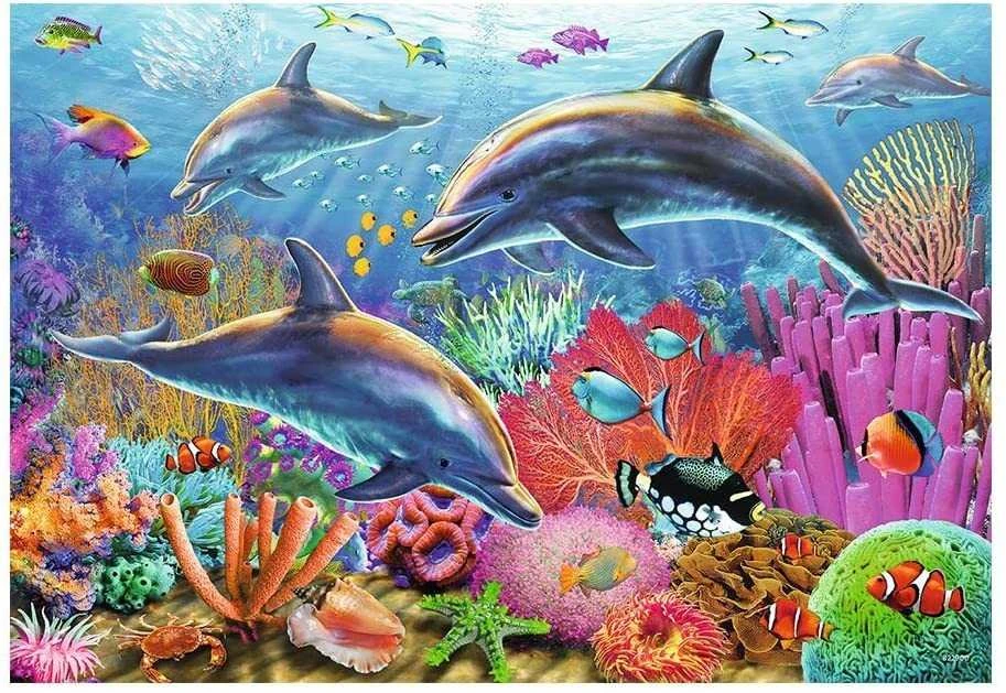 2X24 Puzzles: Underwater Beauty - RAVENSBURGER dėlionė