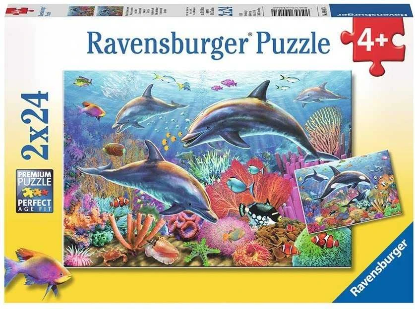 2X24 Puzzles: Underwater Beauty - RAVENSBURGER dėlionė