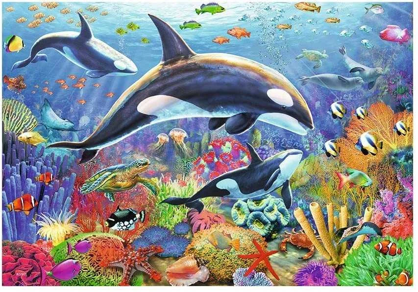 2X24 Puzzles: Underwater Beauty - RAVENSBURGER dėlionė