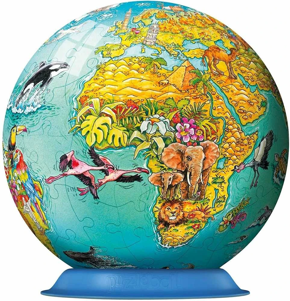 3D Globe For Children 108 - RAVENSBURGER dėlionė