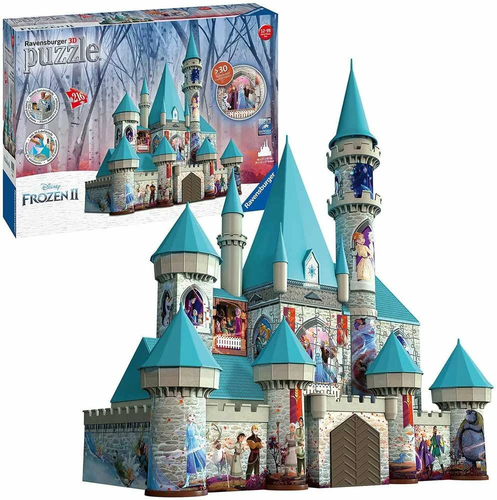 3D Puzzle 216: Frozen II Disney Castle - RAVENSBURGER dėlionė
