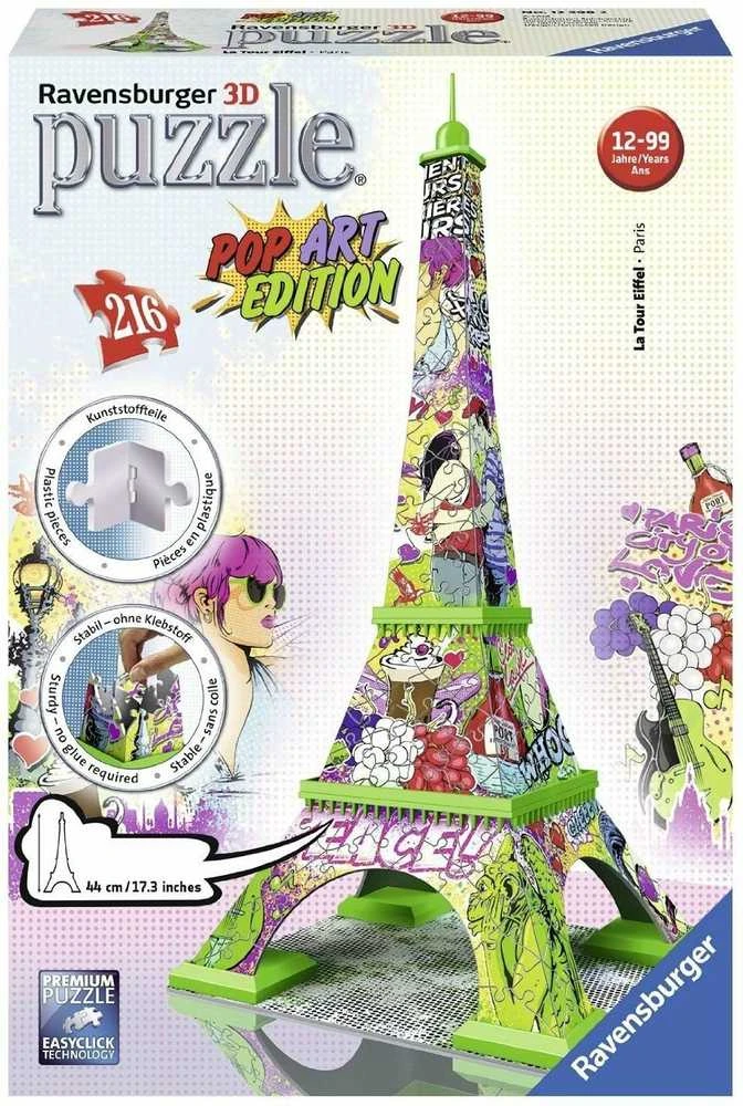 3D Puzzle Eifel Tower Pop Art - RAVENSBURGER dėlionė